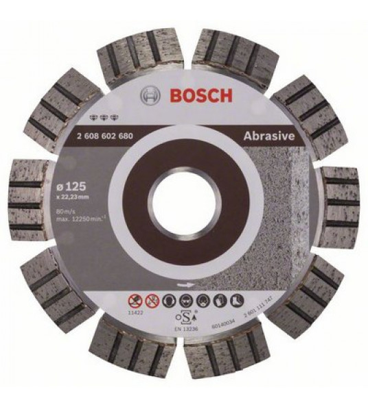 BOSCH DIAMANTSCHIJF EXPERT ABRASIVE 125MM OP=OP